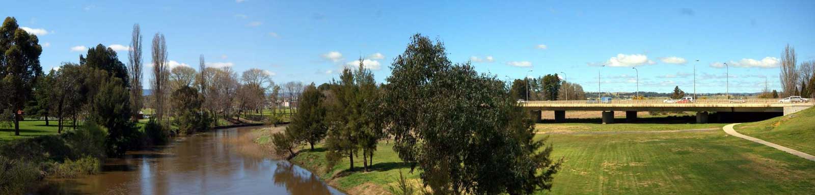 River passing through a park