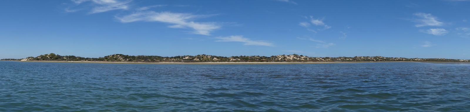 Sand dunes and lagoon