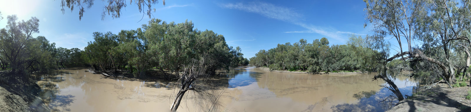 Convergence of the Culgoa and Barwon Rivers to form the Darling River
