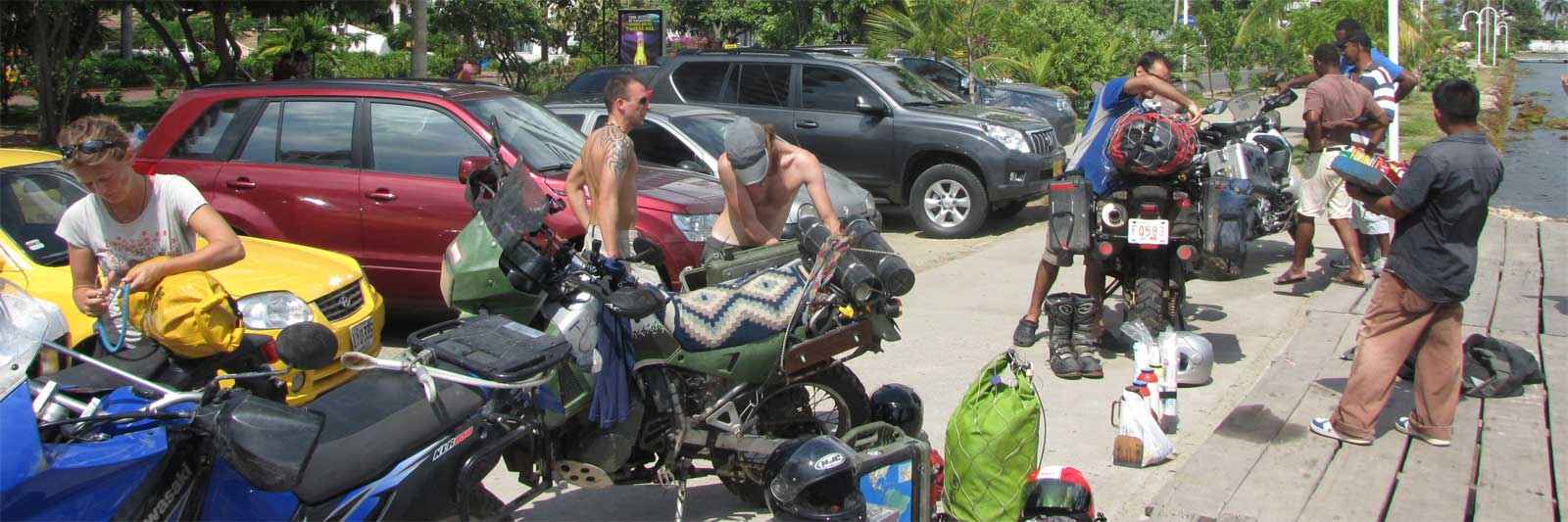 Reloading and packing our motorcycles