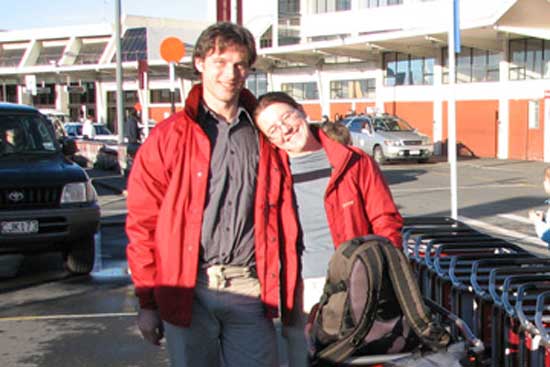 Chris and Alan at the Airport