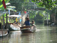 lady and child in boat