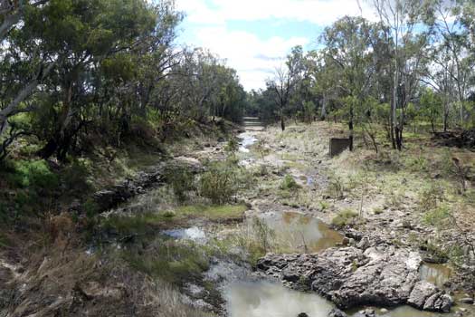 River with hardly no water