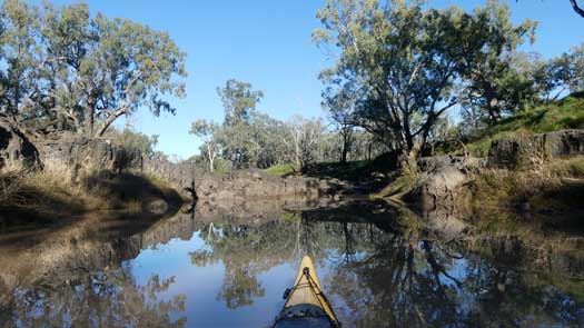 Small cliffs beside creak