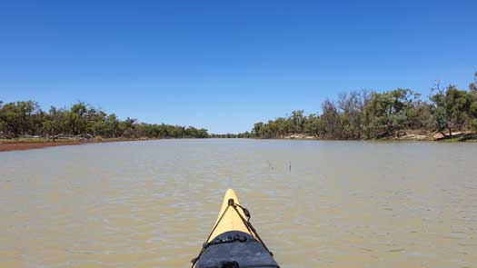 Very wide open river