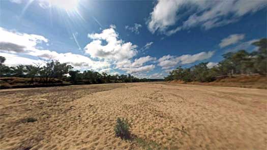 Dry riverbed