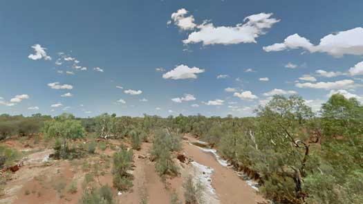 Dry riverbed