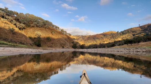 lake and hills