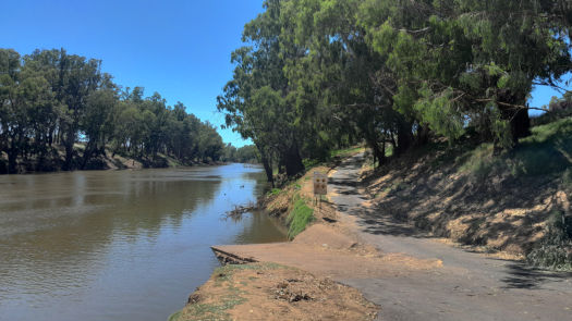 ramp beside river