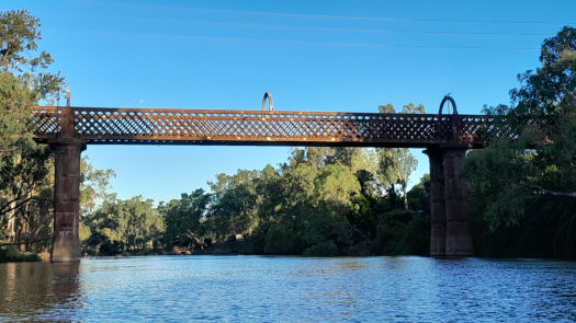 Old bridge over the river