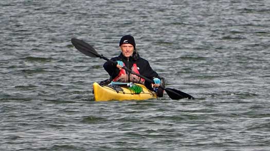 Person kayaking