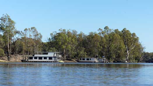 Houseboats on the river