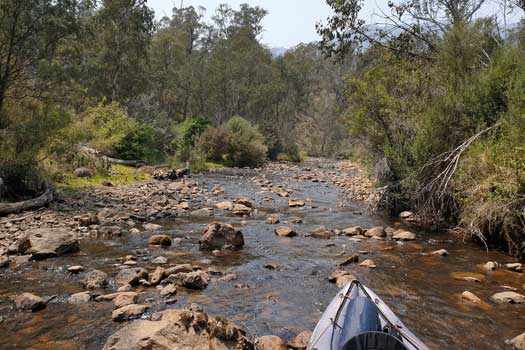 Shallow creek.