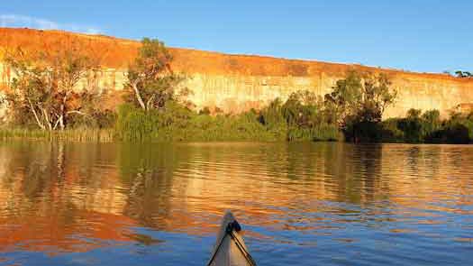 High cliff beside the river