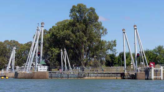 Lock on the river