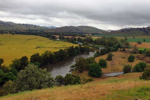 Valley with a large river