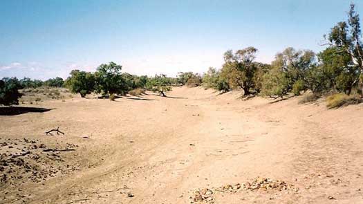 Dry riverbed